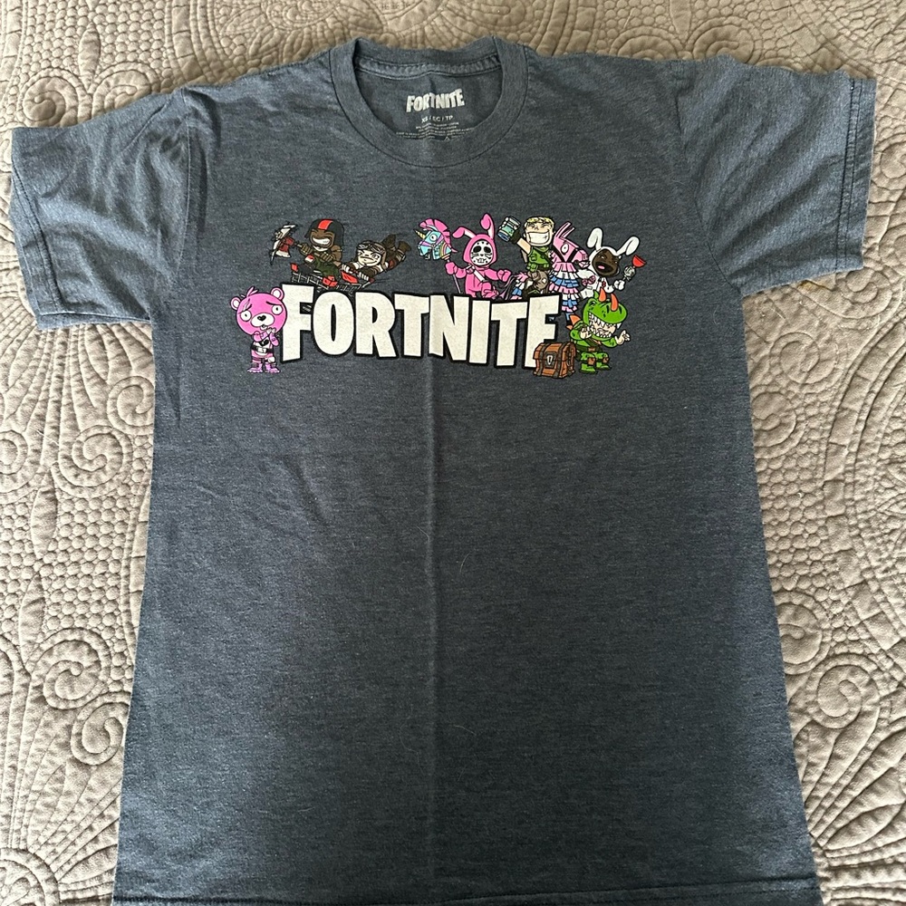 Kids Gray Graphic T-Shirt